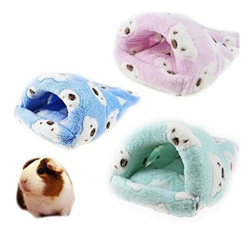 Rata Hamster House Bed Invierno Caliente Fleece Mascotas Peq