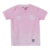 Camisa Infantil Santos Fc Outubro Rosa 2021 Umbro Original
