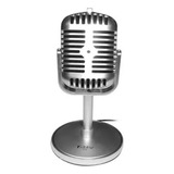 Microfono Vintage De Estudio Usb Streaming Podcast Juegos