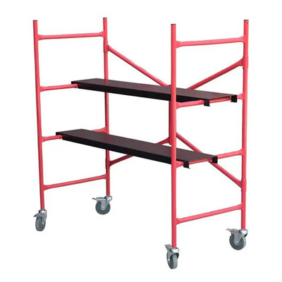 Andamio Portátil ByP Plegable De Acero Con Ruedas AND0001 Color Rojo | MercadoLibre