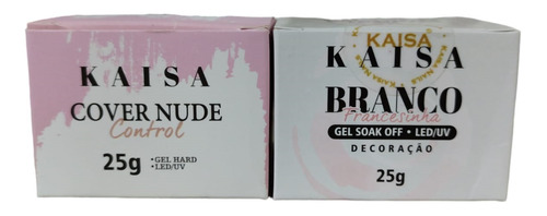 2 Geis Kaisa - 1 Cover Nude Control + 1 Gel A Sua Escolha