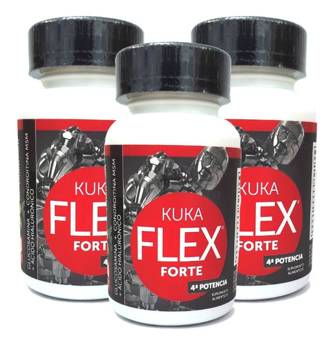 El Original Kuka Flex Forte 30 Caps ¡3 Piezas!