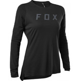 Jersey Dama Fox Flexair Ls Pro Negro