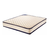 Colchón Queen De Resortes Piero Bahia Beige - 160cm X 190cm X 27cm Con Doble Pillow Top