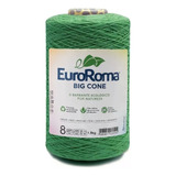 Barbante Euroroma Colorido 0803-verde Bandeira N.8 1,8 Kg Cor 0803- Verde Bandeira