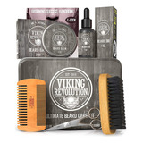 Viking Revolution Kit De Cuidado De La Barba Para Hombres: .