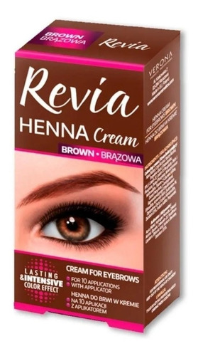 Henna Revia Crema Para Cejas Y Pestañas 15 Ml 