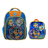 Mochila Y Lonchera Paw Patrol Friends Primaria Ruz Original