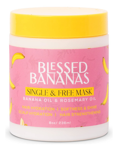 Blessed Bananas - Mscara Individual Y Libre - Aceite De Plta