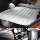 Colchón Inflable Con Compresor 12v Y 2 Almohadas Para Auto 