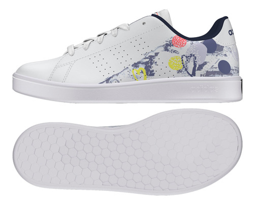 Tenis adidas Advantage K Blanco 3106822