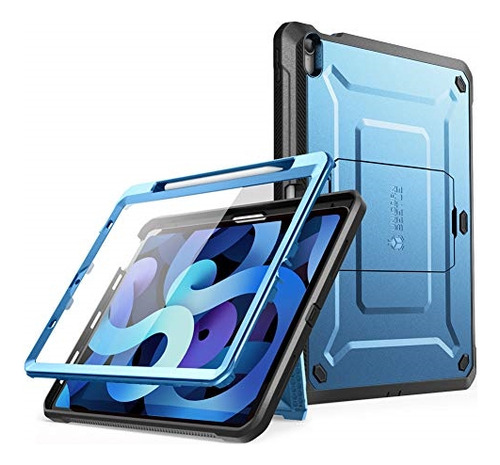 Funda iPad Air 4 Supcase Protector Incorporado Azul 2