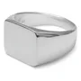 Anillo Signature Sello Acero Inoxidable Resistente Hombre Color Plateado Talle 7 | MercadoLibre