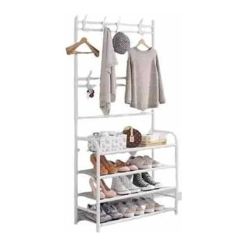 Organizador Multifuncional  Zapatero Perchero 4 En 1        