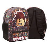 Mochila De Costas Infantil Estampa Roblox Juvenil Menino