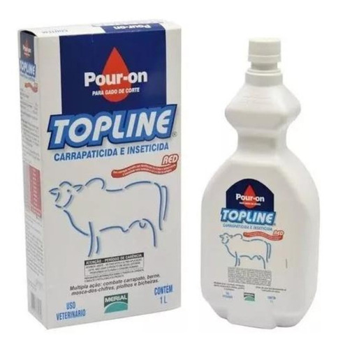 Topline Pour-on Mata Carrapato Bernes Moscas E Bhicheiras 1l