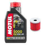 Kit 1l Aceite Y Filtro Para Suzuki Gixxer Sf 150 Motul 10w40