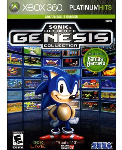 Sonic Ultimate Genesis Collection Midia Fisica Novo Xbox 360