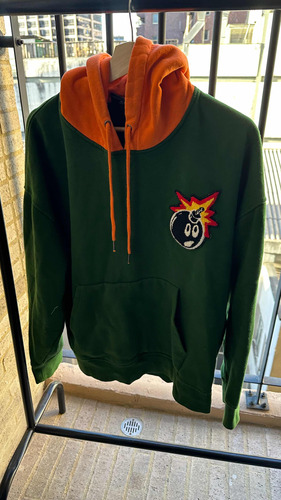 Saco/ Hoodie The Hundreds Color Verde Y Naranja Talla L