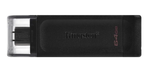Pendrive Kingston Datatraveler 70 Dt70 64 Gb Usb 3.2 Negro
