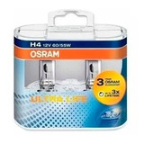 Kit 2 Lamparas H4 Osram Ultralife Mayor Vida Util Mas Luz