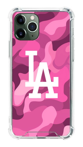 Funda Los Ángeles Camuflaje Rosa Para iPhone Antigolpes