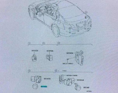 Retenedor De Sensor Ultrasonico Toyota Tundra Camry Original Foto 6