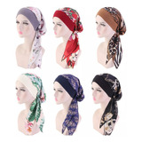 6 Turbantes Gorros Dama Mujer Oncologicos Quimio Alopecia