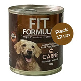 Fit Formula Lata Perro Adultos Carne 280g Pack 12un Mp