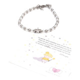 Pulsera Cristales Con Cuentas De Acero Y Una Mini Estrella