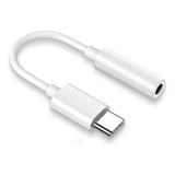  Genérica Adaptador Jack 3.5 Usb Tipo C A Jack Blanco