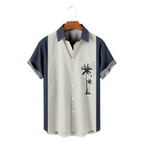 Camisa Hawaiana Unisex Coconut 5 Element, Camisa De Playa Pa