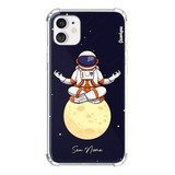 Capa Capinha C Nome Personalizada Astronauta Meditação