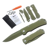 Navaja Jin, Verde/militar/plegable/4.5 In