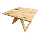 Mesa De Picnic Plegable Para 4 - Cuadrada