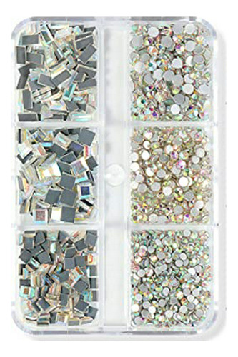 Leiyan Alrededor De 1060pcs Glitter Flatback Diamantes Redon