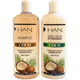 Han Shampoo + Acondicionador Aceite De Coco Reparador 500 Ml