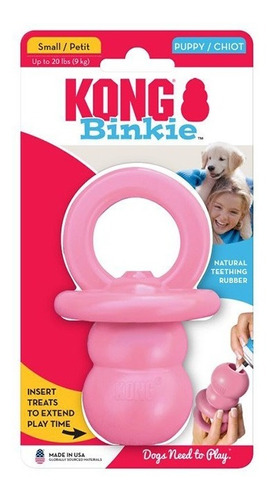 Kong Chupete Juguete Perro Binkie Para Cachorro Talla S 