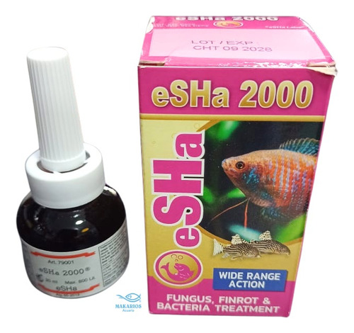 Esha 2000 20ml Esha Tratamiento Infecciones Acuario Peces