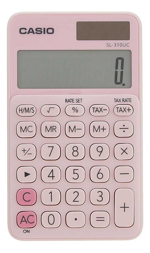 Calculadora Portátil Casio 10 Dígitos Sl-310-uc-pk Rosa