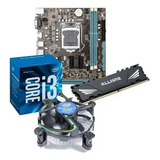 Kit I3 6100 + Placa Mãe H110 + 8gb 2666mhz + Cooler Novo N/f