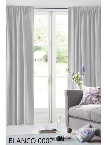 Juego De Cortinas Blackout Textil Presillas Ocultas Oferta!