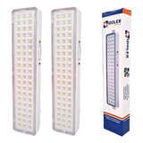 Luz Emergencia Mediana X 2 60 Led Bateria Litio Cambiable