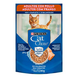 Caja Pouch 15 Unidades X 85g Cat Chow Adultos Con Pollo