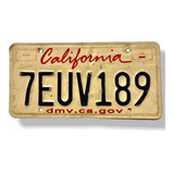 Placa Estadounidense Del Estado De California Número 7euv189