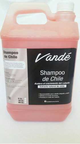 Shampoo Chile Nacarado Estimula El Crecimiento5 Lts.