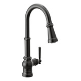 Grifo Cocina Moen Paterson Táctil Negro Mate, Con Control