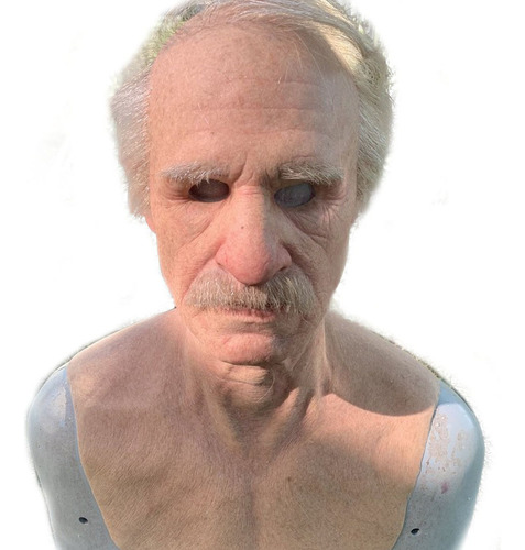 Máscara De Hombre Viejo, Látex 3d Realista De Halloween