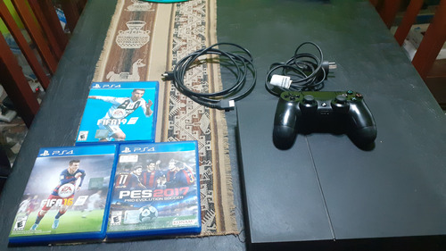 Playstation 4 + Joystick Y 6 Juegos Usada Pero Anda Perfecta