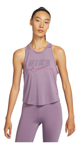 Polera Nike One Mujer Morado